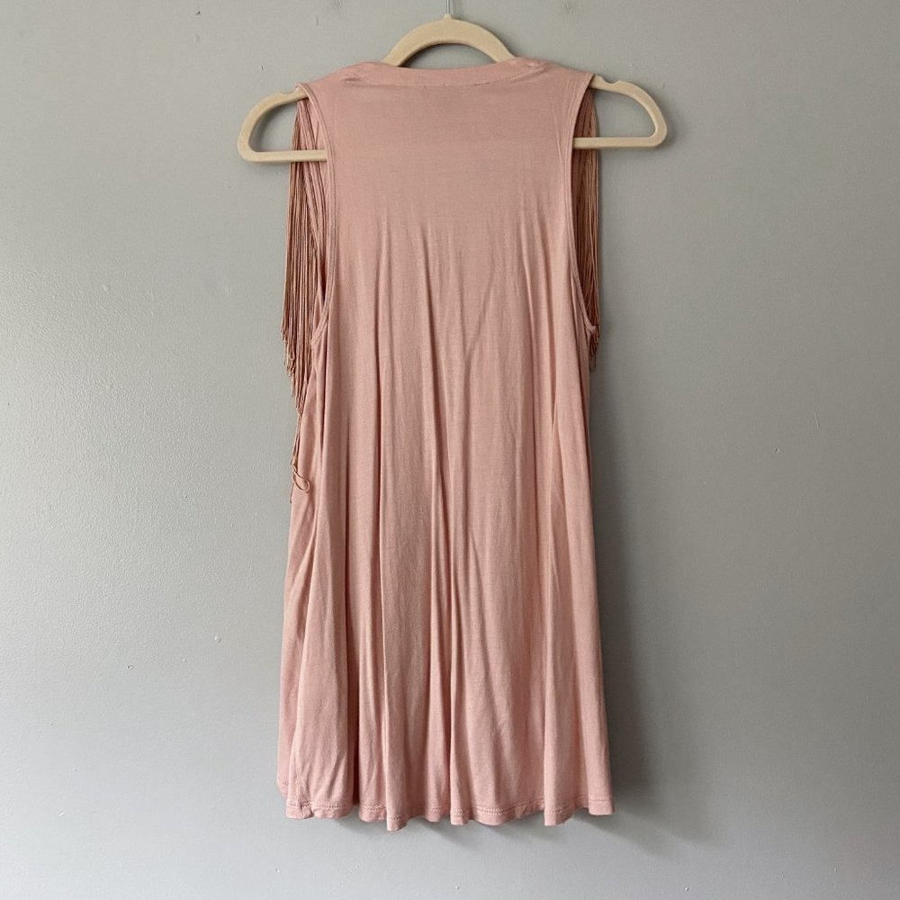 Banana Republic Pink Sleeveless Fringe Tank Top - Picture 4 of 5